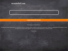 Tablet Screenshot of mirachelbell.com